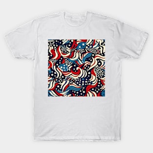 Patriotic 4th of July Pattern 12 T-Shirt